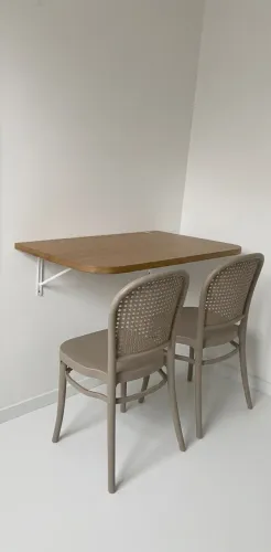 Mesa dobrável nova madeira angelim
