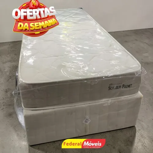 Cama Box Colchão + Base Solteiro Topázio - Solicite Catálogo 