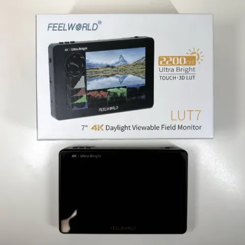NOVO - Monitor Camera Feelworld LUT7 7 2200 Touchscreen Led Video Filmagem Profissional