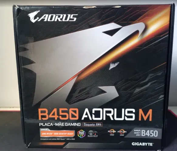 Placa mae B450 AORUS M com defeito