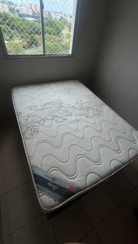 CAMA DE CASAL COM COLCHÃO ORTOBOM + BAÚ