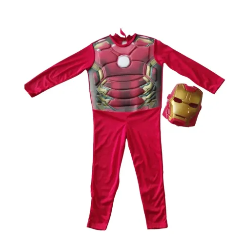 Fantasia Infantil Homem de Ferro Longo - NOVA C/ MÁSCARA