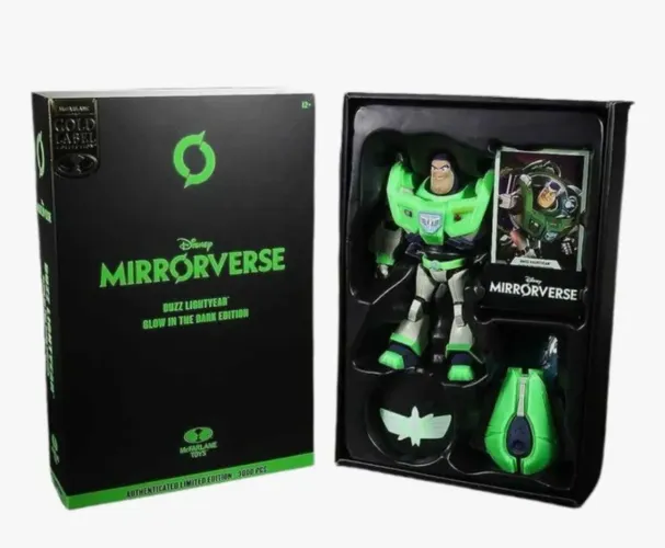 Disney Mirrorverse Buzz Lightyear Golw In Dark Gold Label