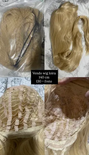 Peruca loira - wig loira