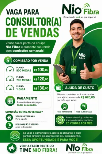 Vagas para consultor de vendas