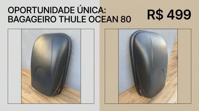 Bagageiro universal thule ocean 80 carro
