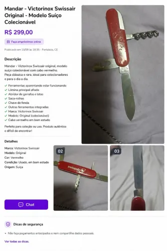 Victorinox Swissair Canivete Suíço Original Camping Trilha EDC Ferramentas de qualidade ca