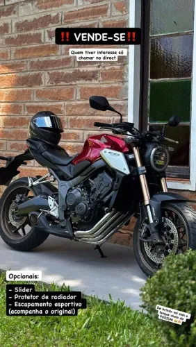 Vendo cb 650r IMPECÁVEL unico dono