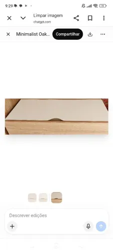 Armário aéreo + armário de chão pequenos.