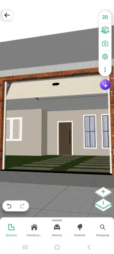 Planta de Casa pronta em 3D 