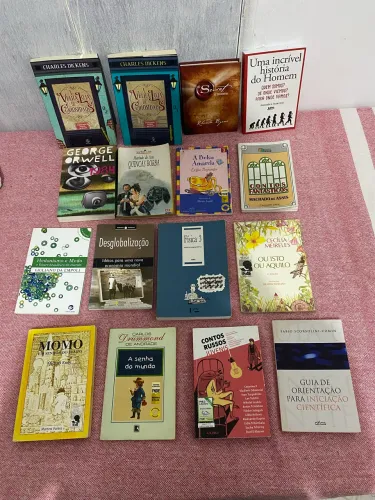 Vendo todos esses livros, só vendo todos juntos