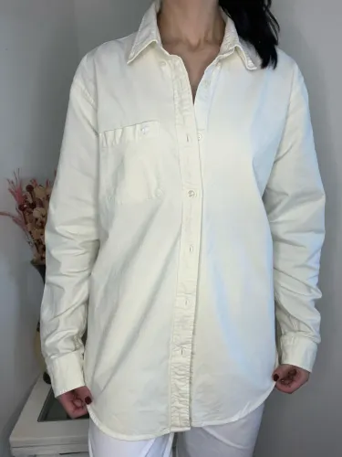 CAMISA ABERCROMBIE & FITCH TAMANHO XXL COR MANTEIGA