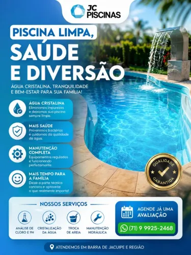 JC Piscinas | Água Cristalina o Ano Todo!