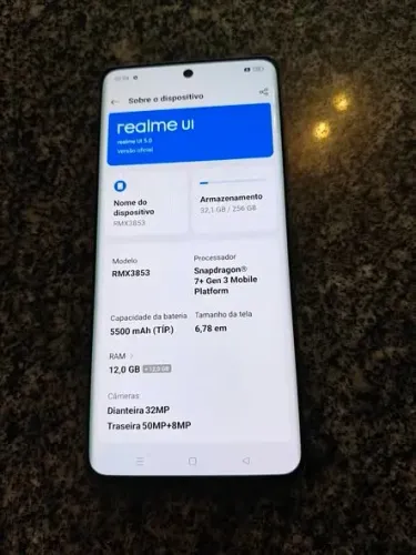 Realme GT6 Dual SIM 256 GB prateado 12 GB RAM