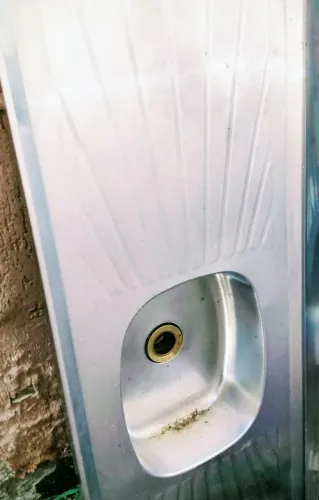 Pia de cozinha 1.5 MT de inox 