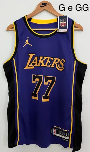 Camisa NBA Los Angeles Lakers - #77 Doncic (Pronta Entrega)