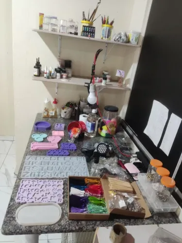 Ateliê de resina completo