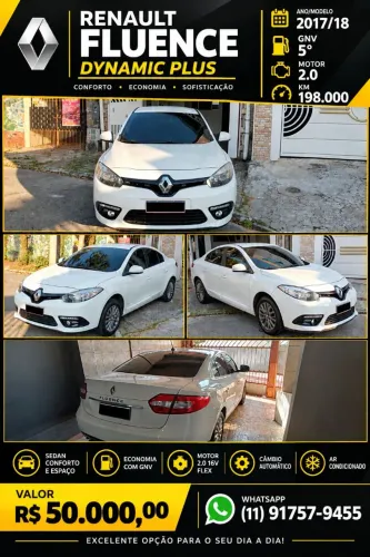 Renault Fluence Sed. Dyn. Plus 2.0 16V Flex Aut. 2018