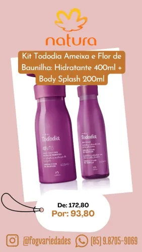 Kit Tododia Ameixa e Flor de Baunilha