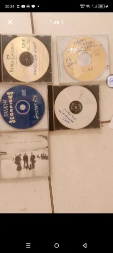 CDs de  U2 e outras bandas internacionais 