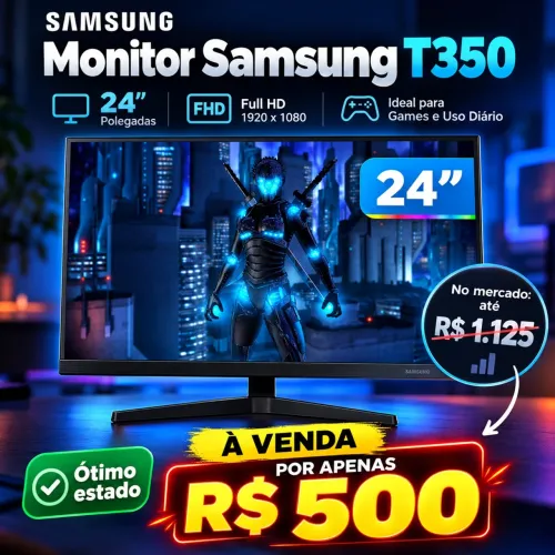 Monitor Samsung T350 24? Full HD 75Hz - R$ 500
