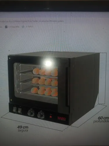 Forno turbo eletrico. 4 esteira Saro