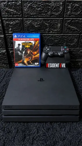 Ps4 PRO +2 controles + 20 jogos físicos