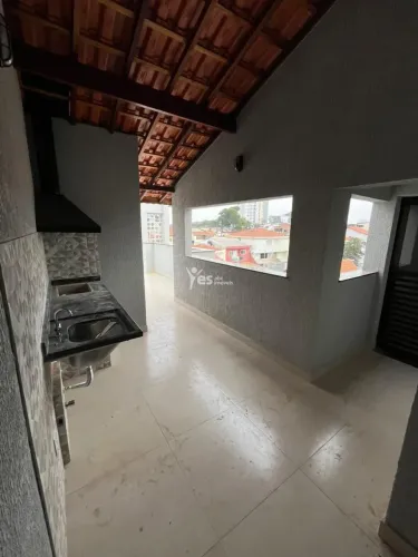 Cobertura com elevador, 02 quartos, 02 vagas, espaço gourmet, com cozinha planejada Bairro