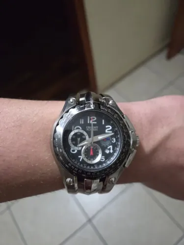Relógio Orient Flytech titanium cronógrafo