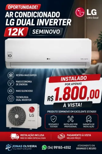 Ar condicionado LG Dual inverter 12k