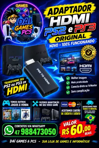 Adaptador PS2 para HDMI