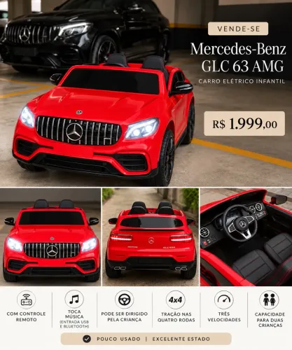 Carro elétrico infantil GLC 63 AMG