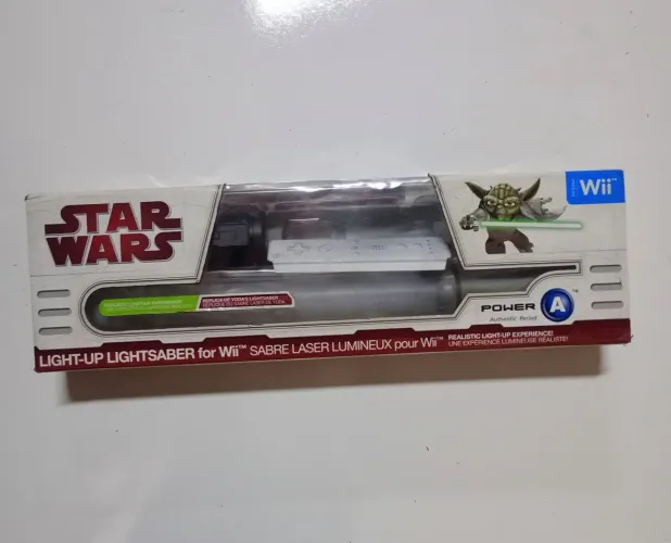 Suporte para controle Nintendo Wii Star Wars Sabre de luz Yoda