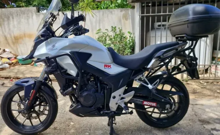 Vendo CB 500-X Branca 16/16 toda equipada e parcelo em 21x no cartão