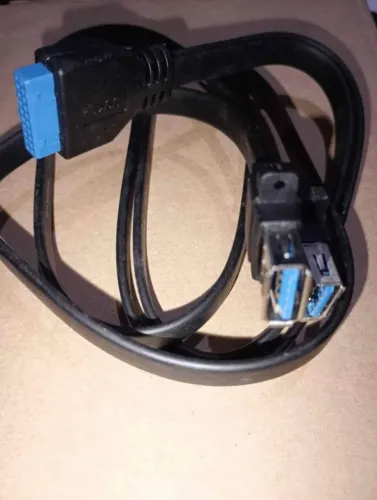 Portas USB3 de reposição para gabinete cabo flat com 65cm novo