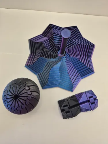 Kit Sensorial Grande 3D - Estrela, Cubo Infinito e Bola
