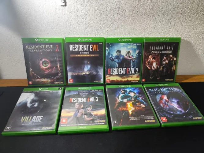 Lote Coleção Jogos Resident Evil Xbox One/Series  - 8 Jogos Raridade