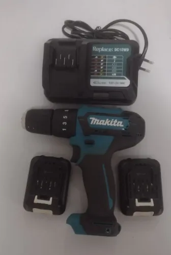 parafusadeira makita 12v com duas baterias hp33d