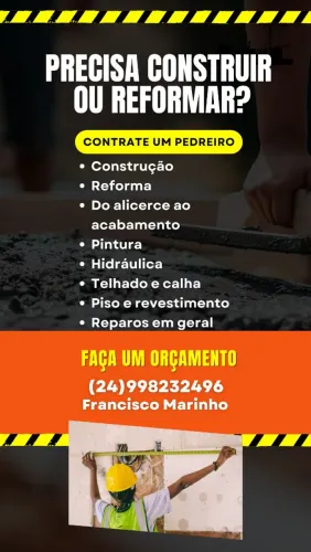 Serviços de pedreiro 