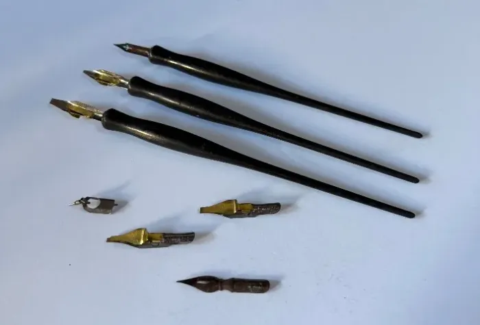 bico de pena Kit de Caligrafia Vintage Speedball - Perfeito para Arte e Letreiros