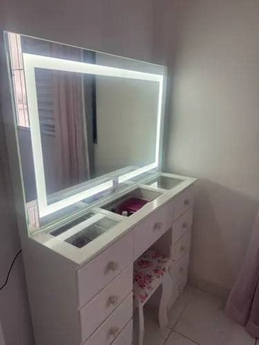 Penteadeira Camarim espelho com led