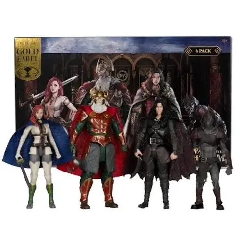 Kit senhor dos anéis com 4 action figures Mcfarlene toys