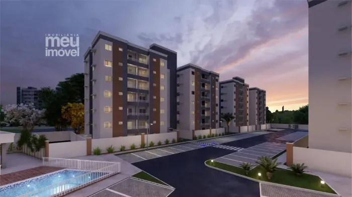 Apartamento com elevador, piso porcelanato no Turu