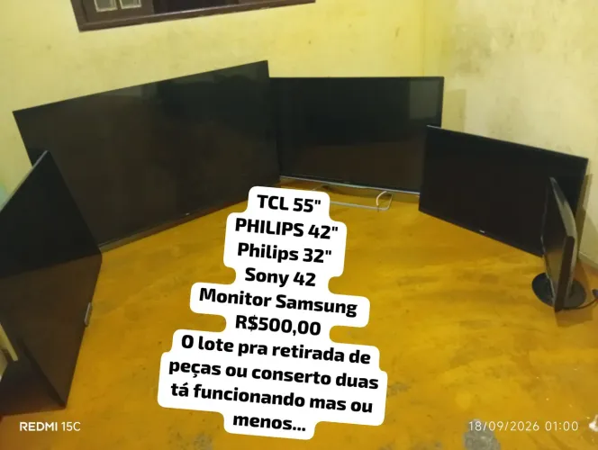 Tvs pra retirada de peças