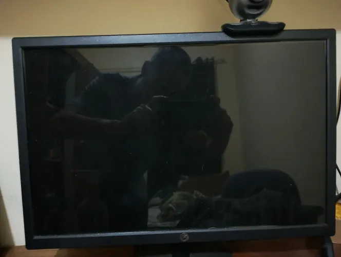 Monitor de 20 p semi novo vai na caixa