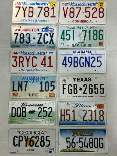 Placas de carros americanos 