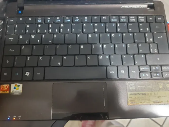 Netebook notebook mini acer one 722 tela 11 polegadas para venda de peças ou conserto.