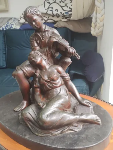 bronze ART Deco assinado