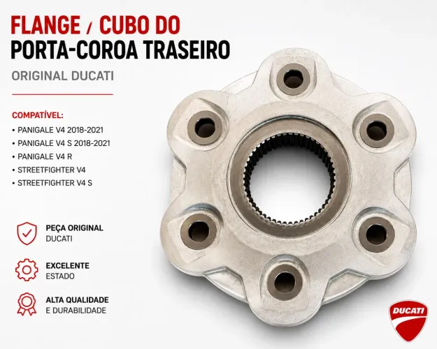 Flange Porta-Coroa Original Ducati Panigale V4 / V4S 2018-2021 OEM