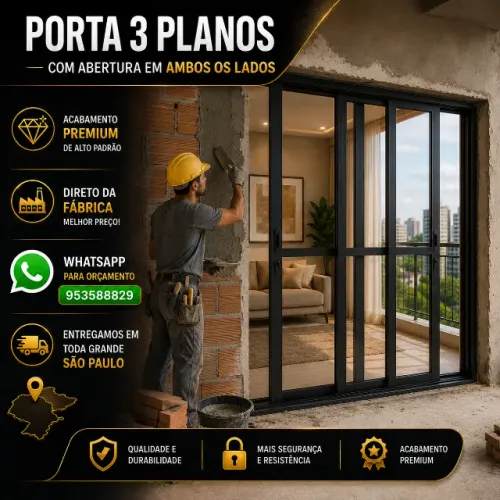 PORTA 3 PLANOS: 210x120 direto da Fabrica linha premium direto da fabrica pagto na entrega